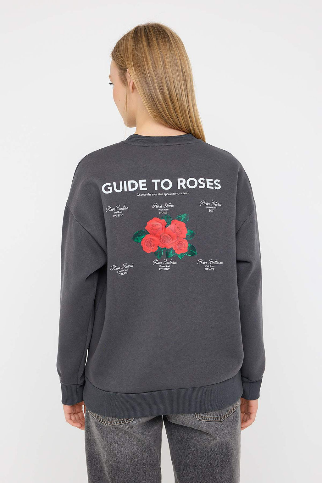 Teen Antrasit Orme Sweatshirt TWOAW26SW00063 - Trendyolmilla фото 5