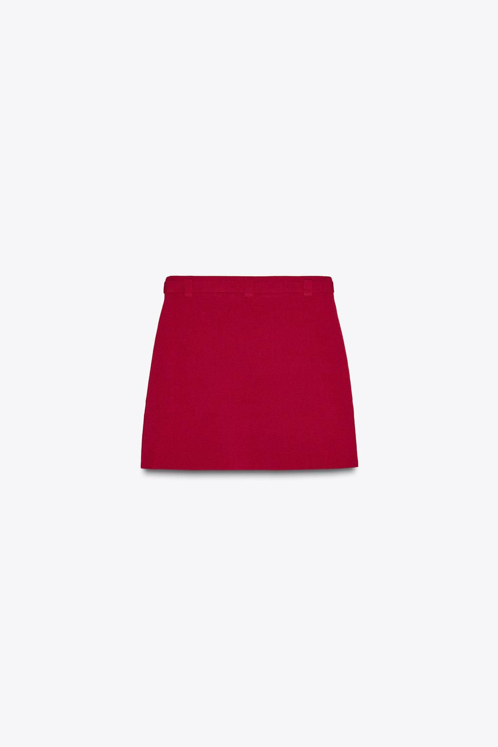 KNIT MINI SKIRT WITH BELT - Zara фото 5