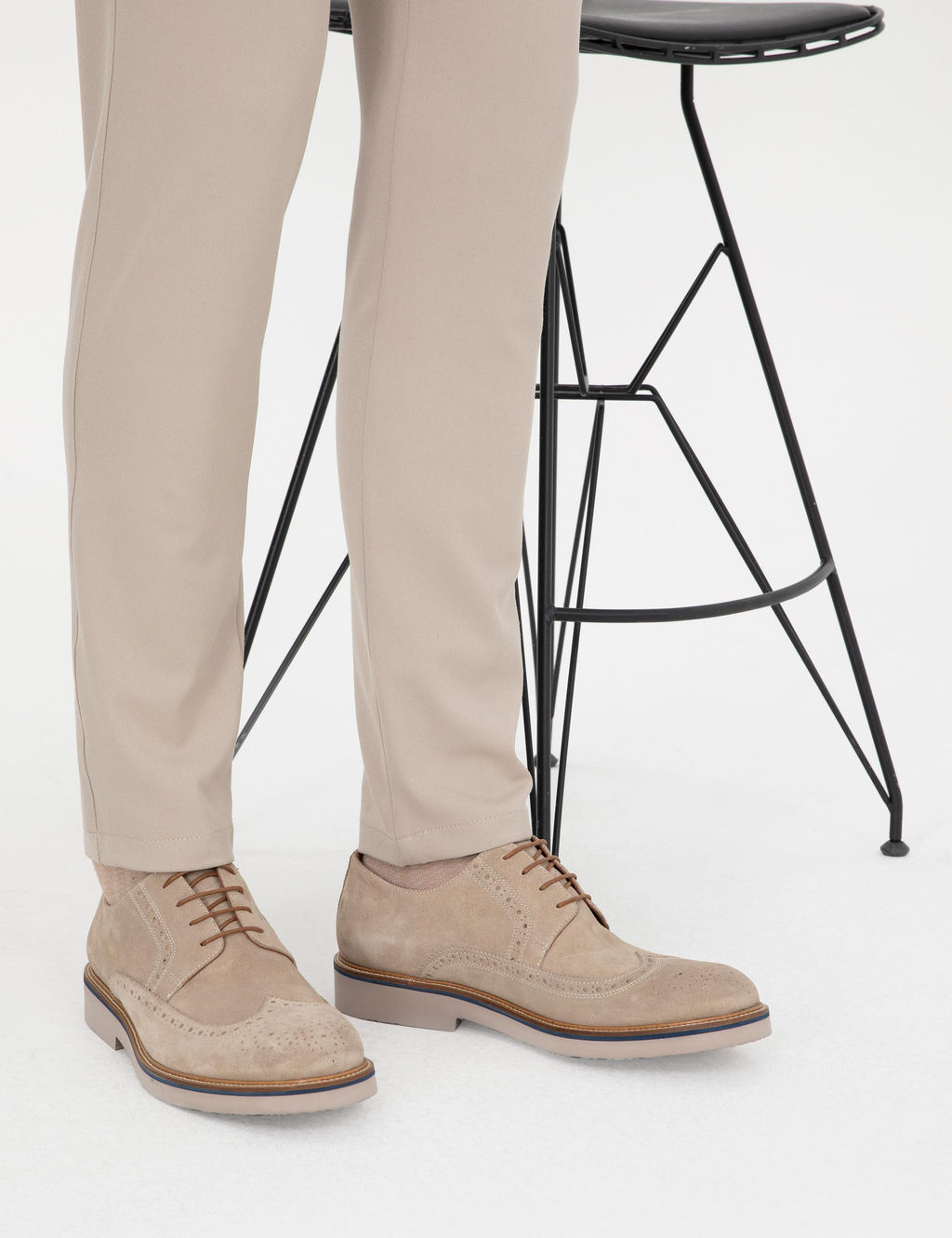 Bej %100 Deri Casual Ayakkab_