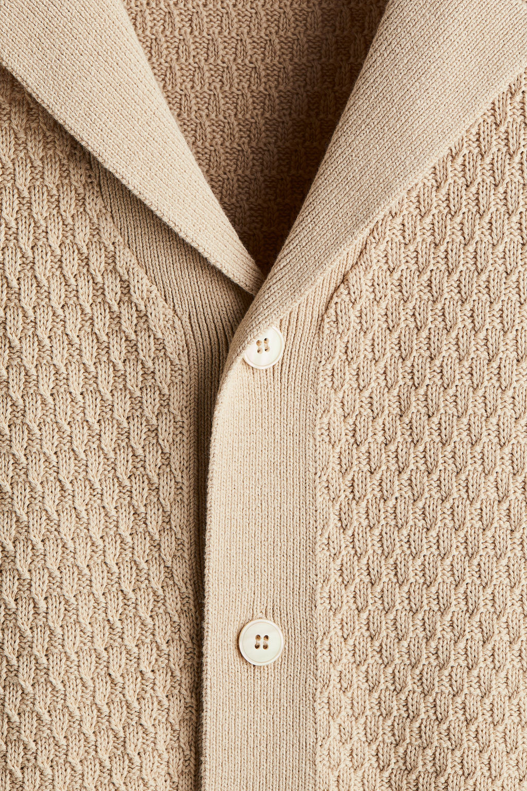 Camisa resort en punto texturizado Regular Fit - H&m фото 4