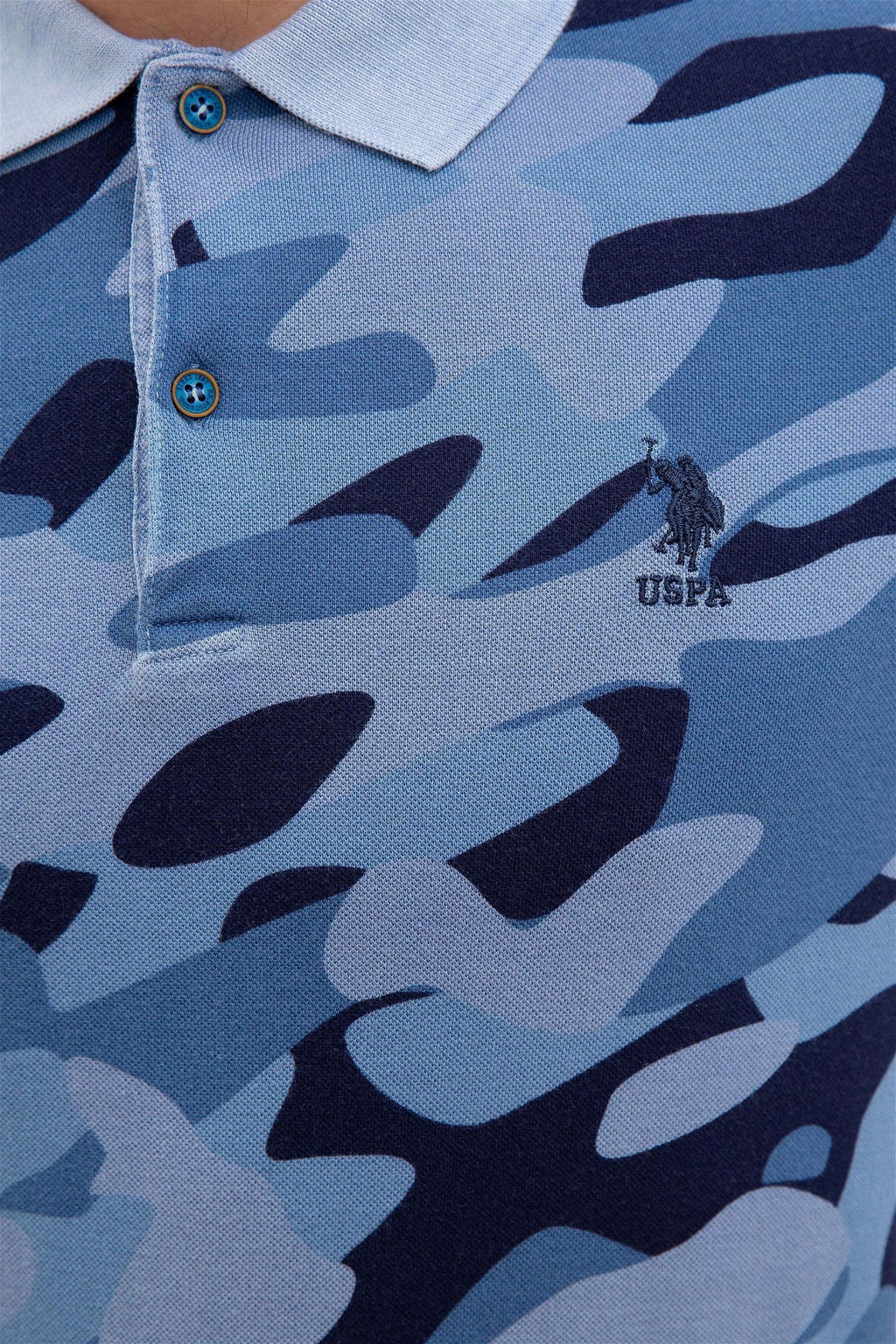 Мужская футболка-поло цвета индиго Неожиданная скидка в корзине - U.s. polo assn фото 5