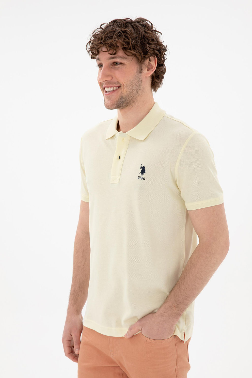 Erkek Slim Fit Polo Yaka A__k Mavi Basic Ti__rt Sepette S_rpriz _ndirim - U.s. polo assn фото 3