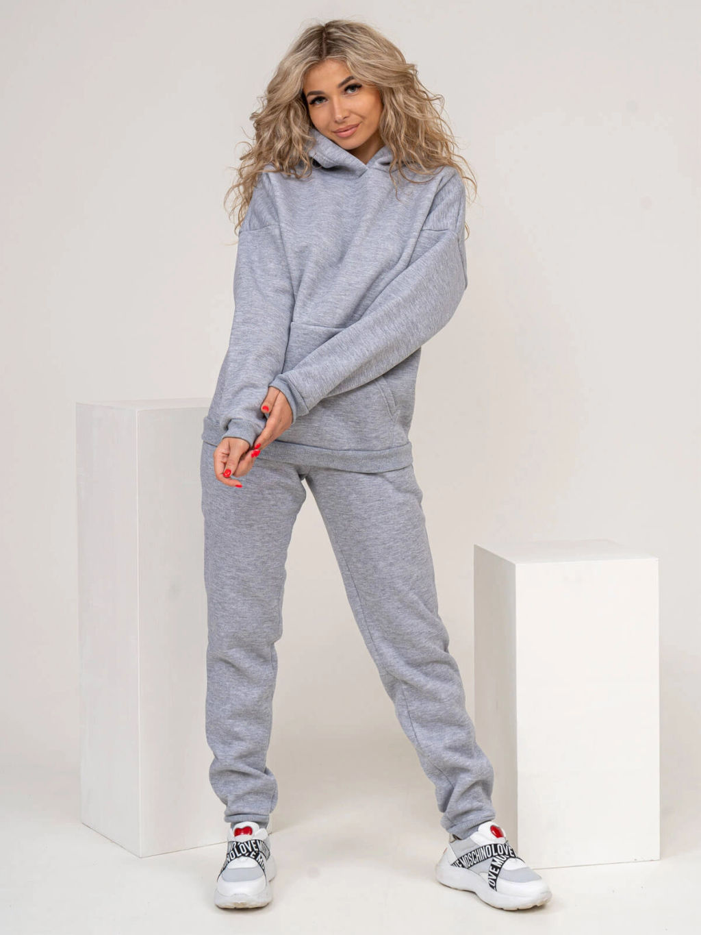 Костюм женский, цвет серый