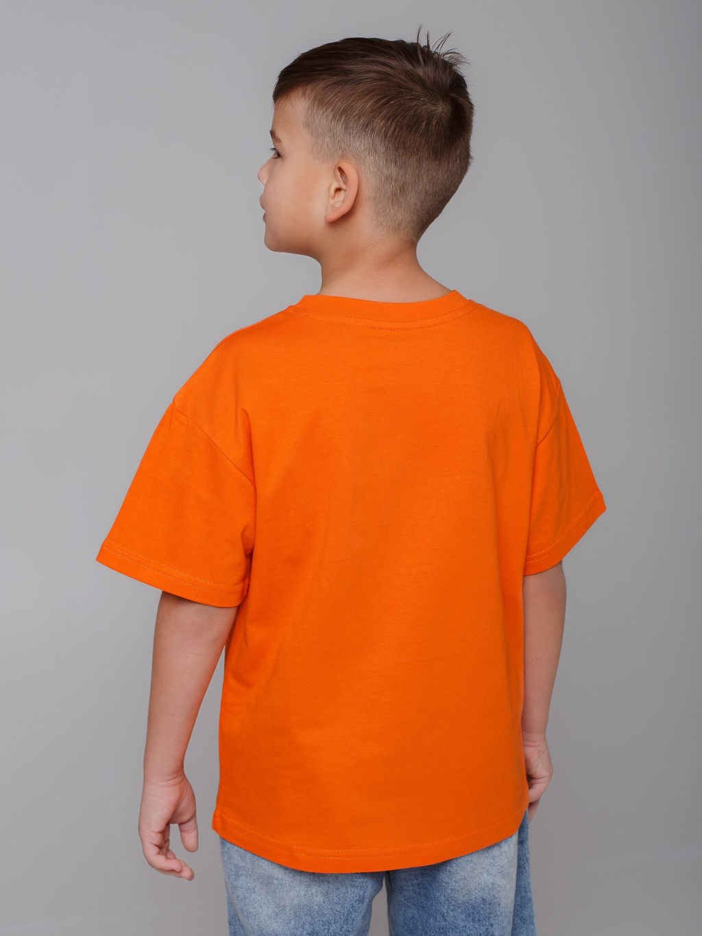 Футболка базовая, цвет Оранжевый, кулирка х/б100% - 5+ фото 2
