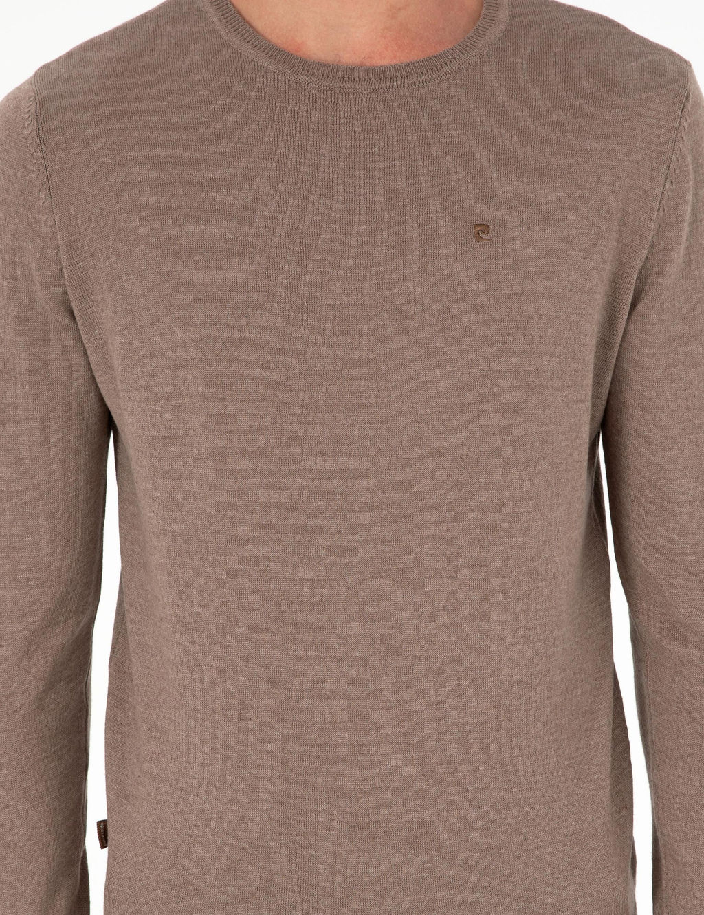 Vizon Melanj Slim Fit Bisiklet Yaka Basic Triko Kazak - Pierre cardin фото 6