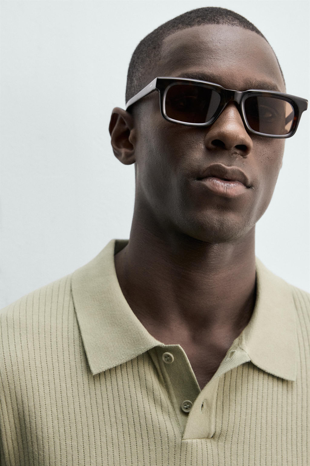 POLO PUNTO CANAL? / verde lavado - Zara фото 5