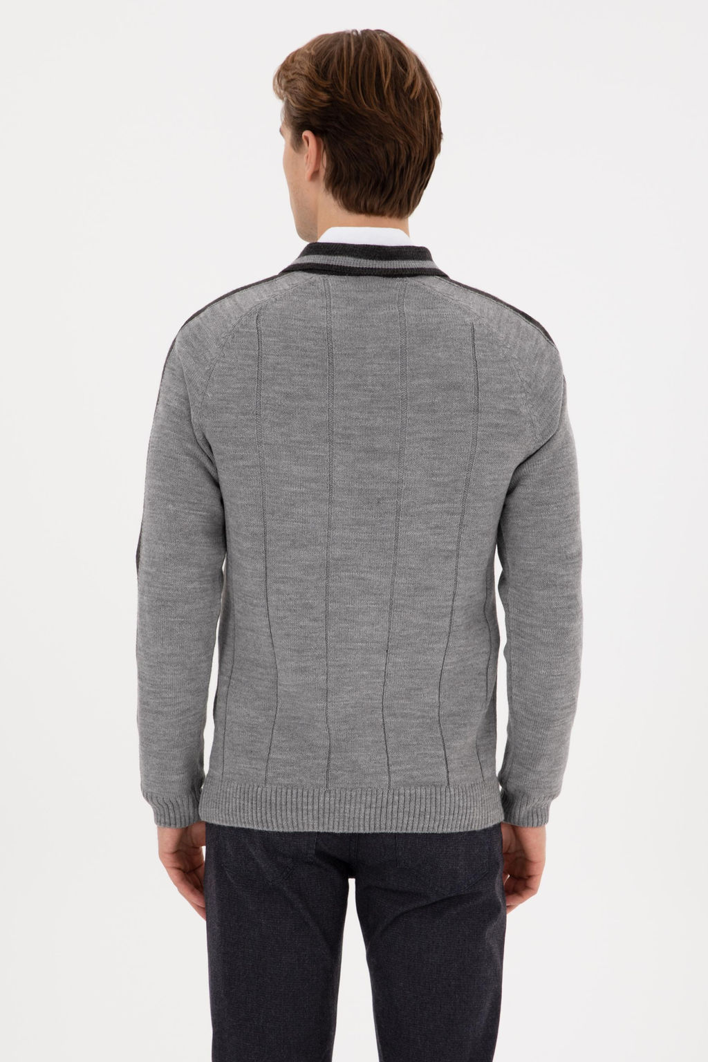 Erkek Gri Kazak - U.s. polo assn фото 5