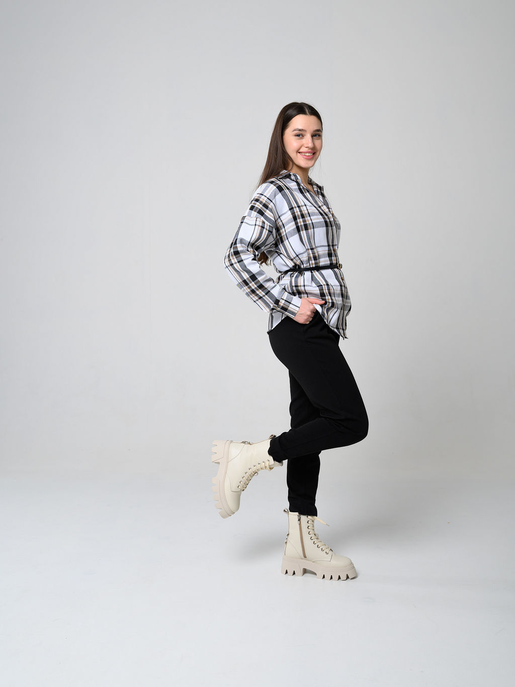 Ботинки 329.зиплайнbe.Бежевый/байка