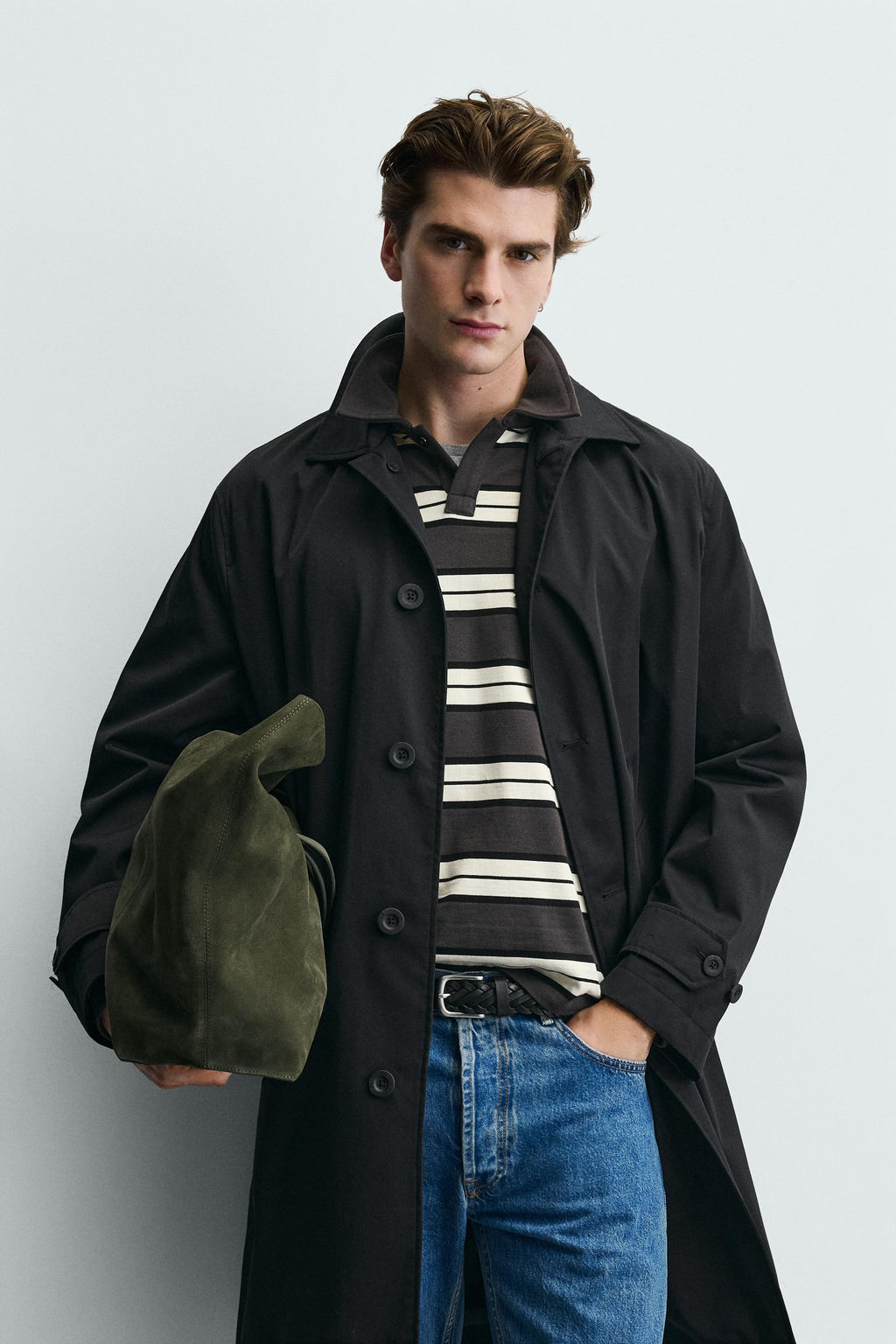 GABARDINA REGULAR FIT WATER REPELLENT / Negro - Zara фото 2