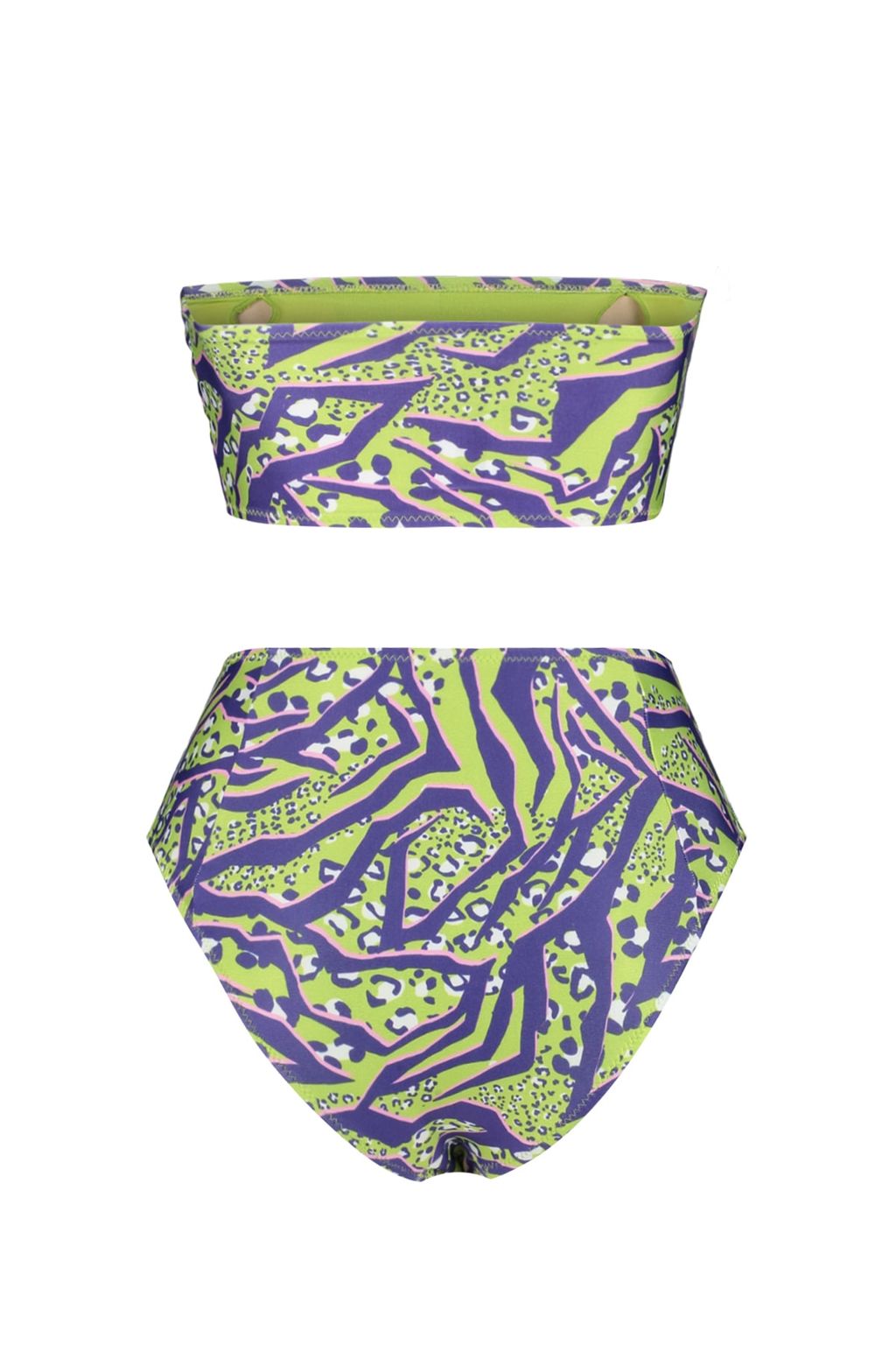 TRENDYOLMILLA Leopar Desenli Straplez Yuksek Bel Hipster Bikini Tak?m? TBESS22BT0018 фото 8