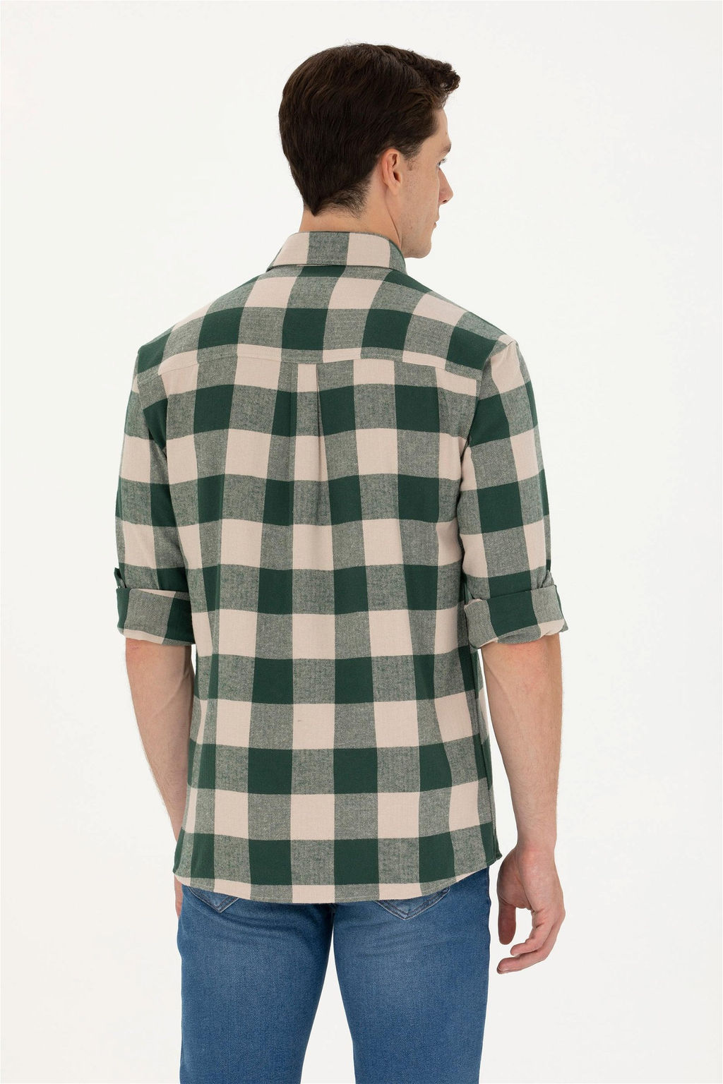 U. S. Polo Assn / Мужская зеленая рубашка Lumberjack - U.s. polo assn фото 12