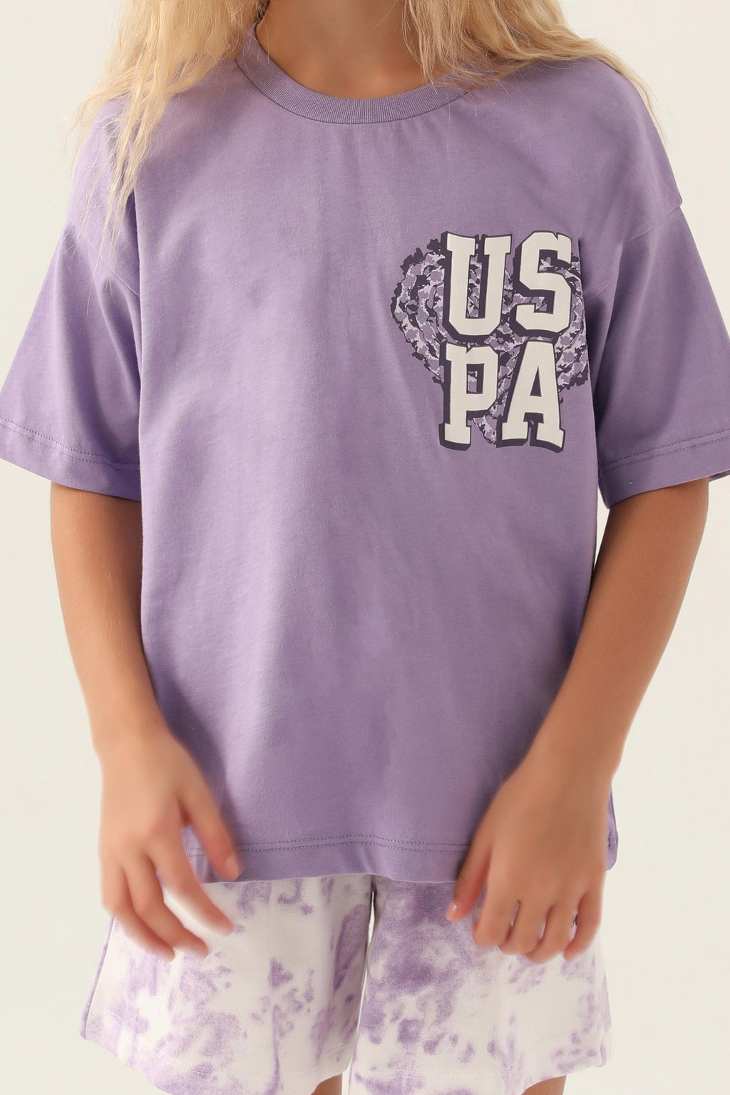 Сиреневый пижамный комплект для девочки - U.s. polo assn фото 10