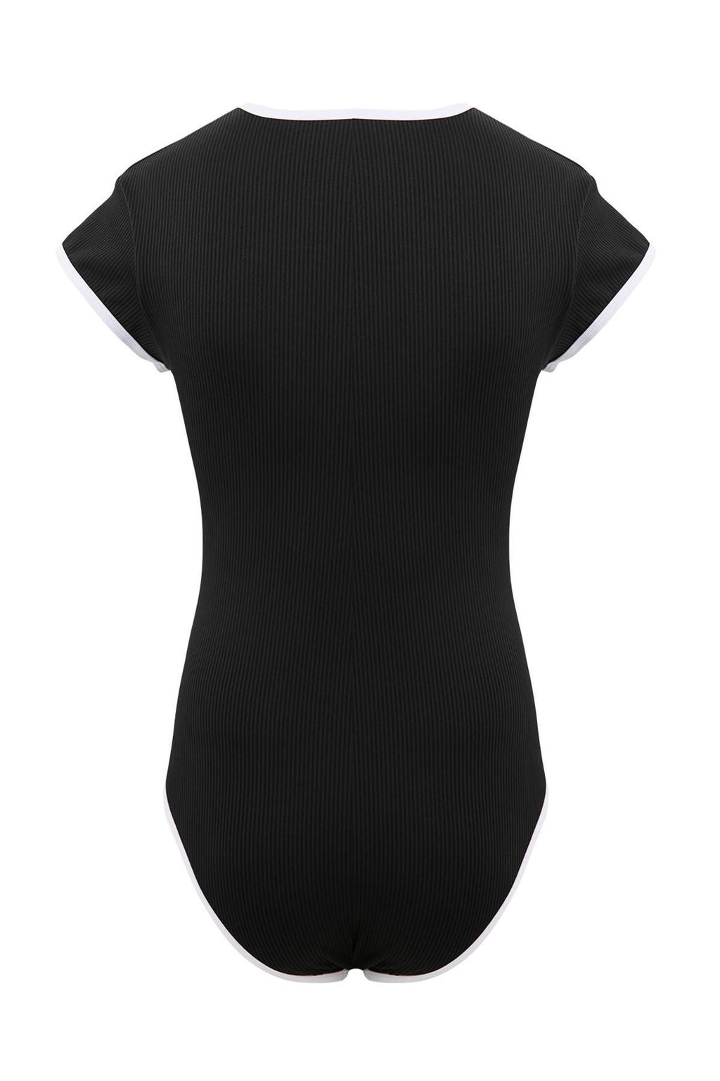 Siyah Sorfcu Kapl? Renk Bloklu Dokulu Regular Mayo TBESS26MA00046