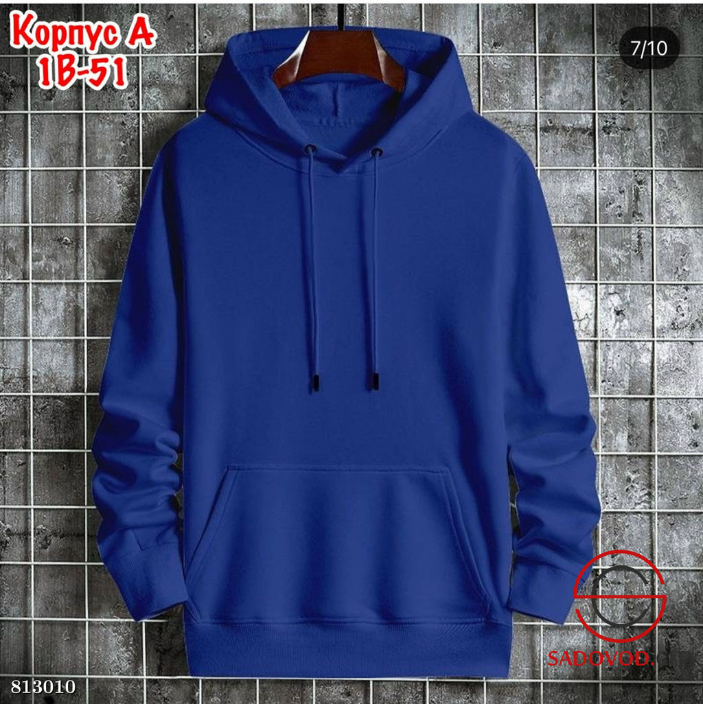 Толстовка из двунитки с капюшоном