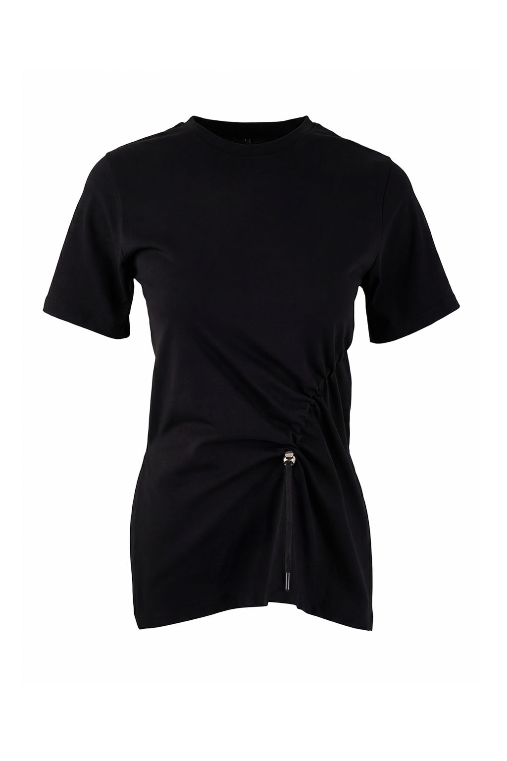 Siyah Regular/Normal Kal?p K?sa Kollu %100 Pamuk Buzgu Detayl? Orme Bluz TWOSS26BZ00009 - Trendyolmilla фото 5