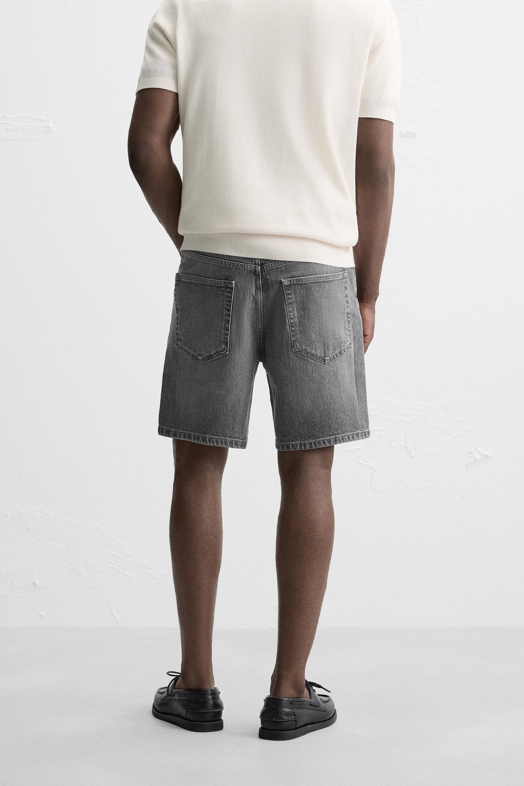 REGULAR FIT DENIM BERMUDA SHORTS - Zara фото 3
