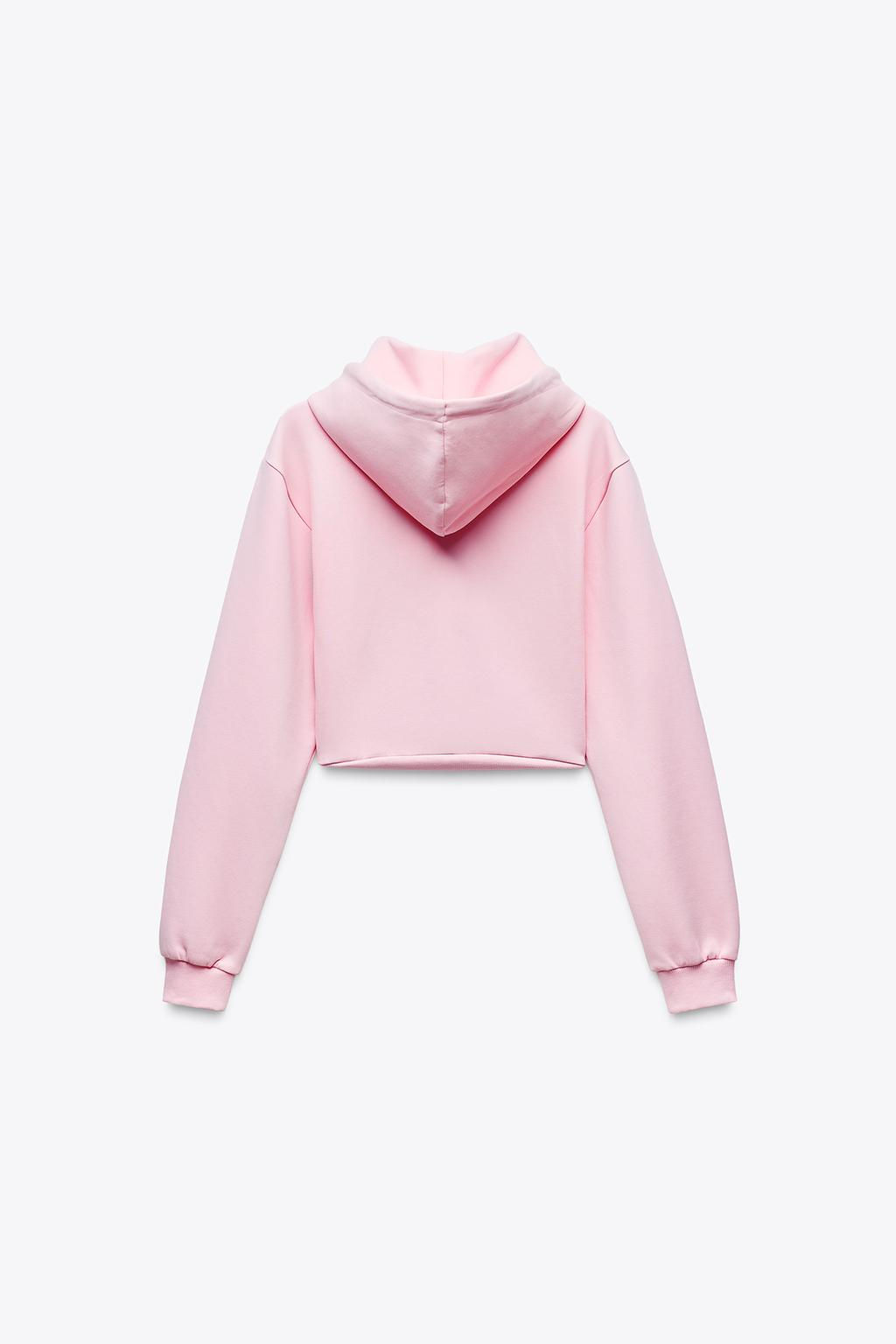 CROPPED INTERLOCK SWEATSHIRT - Zara фото 3