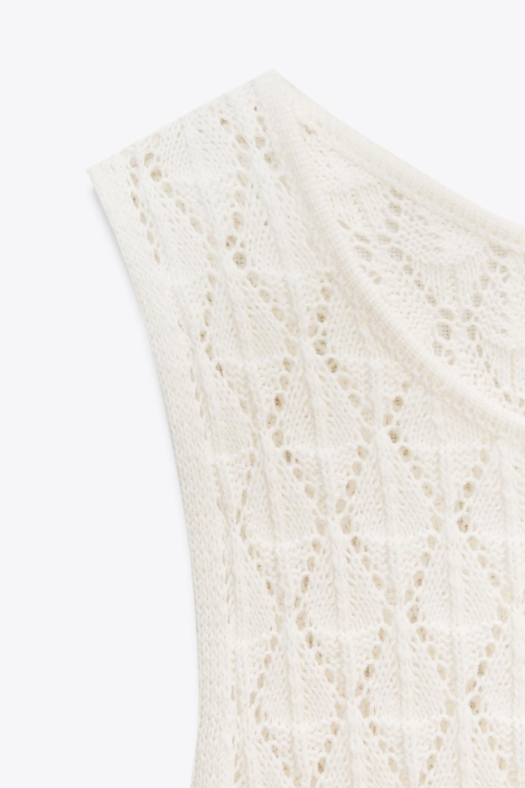 CUTWORK HALTER SHORT DRESS - Zara фото 3