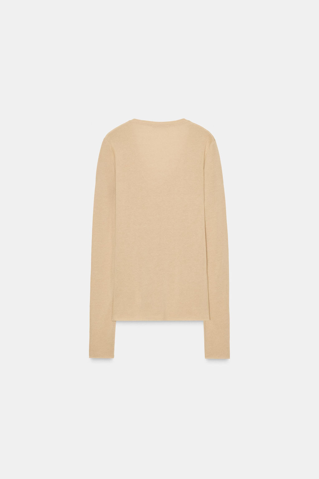 LYOCELL-WOOL T-SHIRT - Zara фото 4