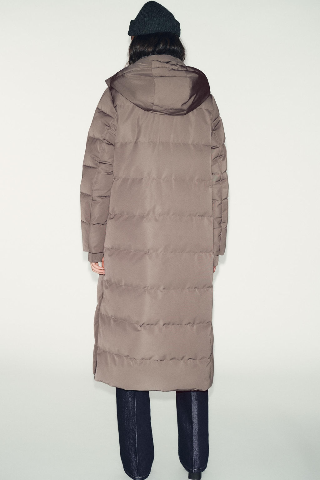 LONG WATER-REPELLENT AND WINDPROOF DOWN PUFFER JACKET WITH HOODIE - Zara фото 4