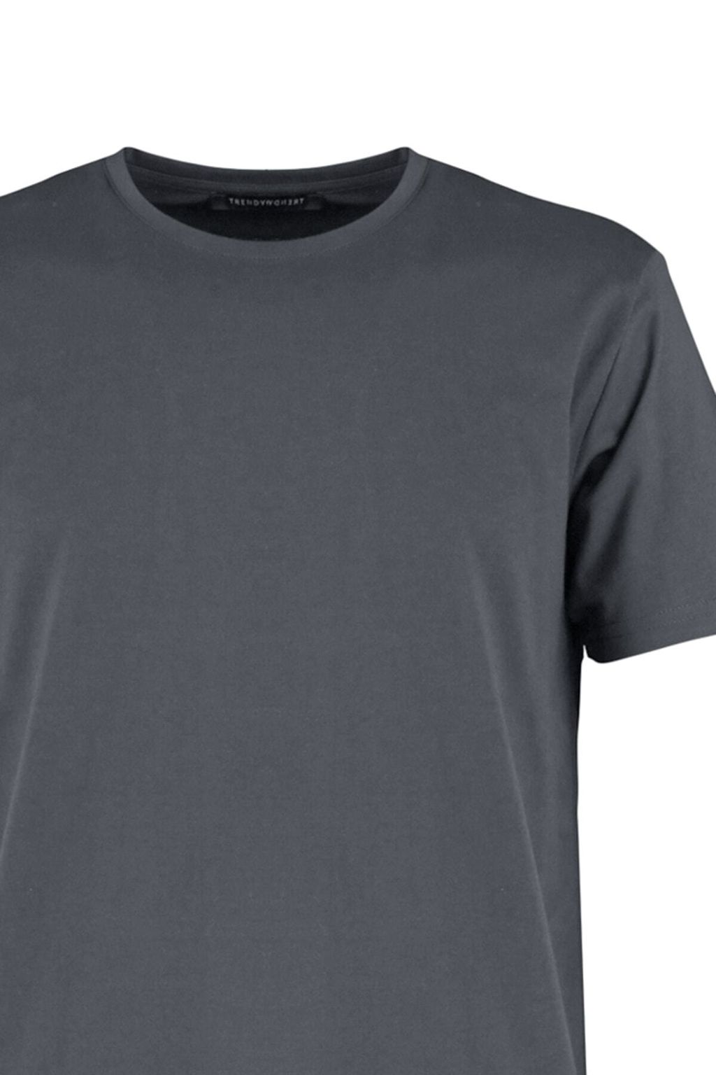 Antrasit Regular/Normal Kesim Basic K?sa Kollu T-Shirt TMNSS22TS0271