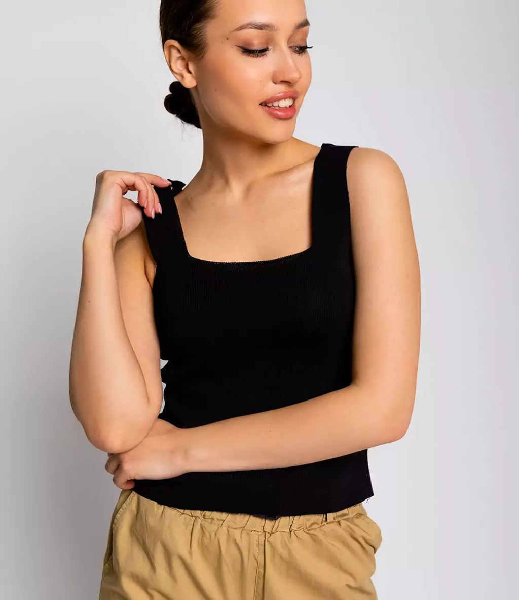 Топ #КТ82112, чёрный - Dommod фото 6