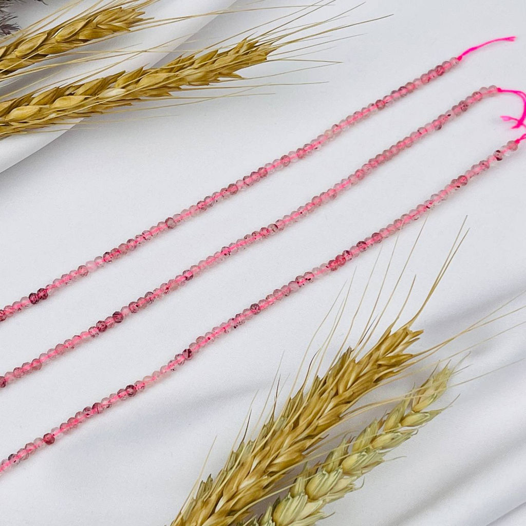 Бусины для украшений из Клубничного кварца