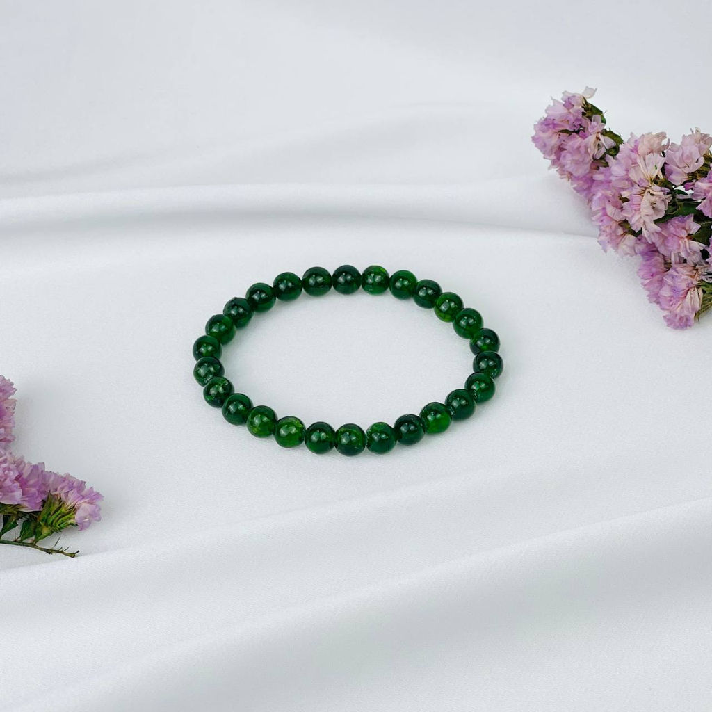 Браслет из Хромдиопсида 17,5 см - Радуга самоцветов фото 3