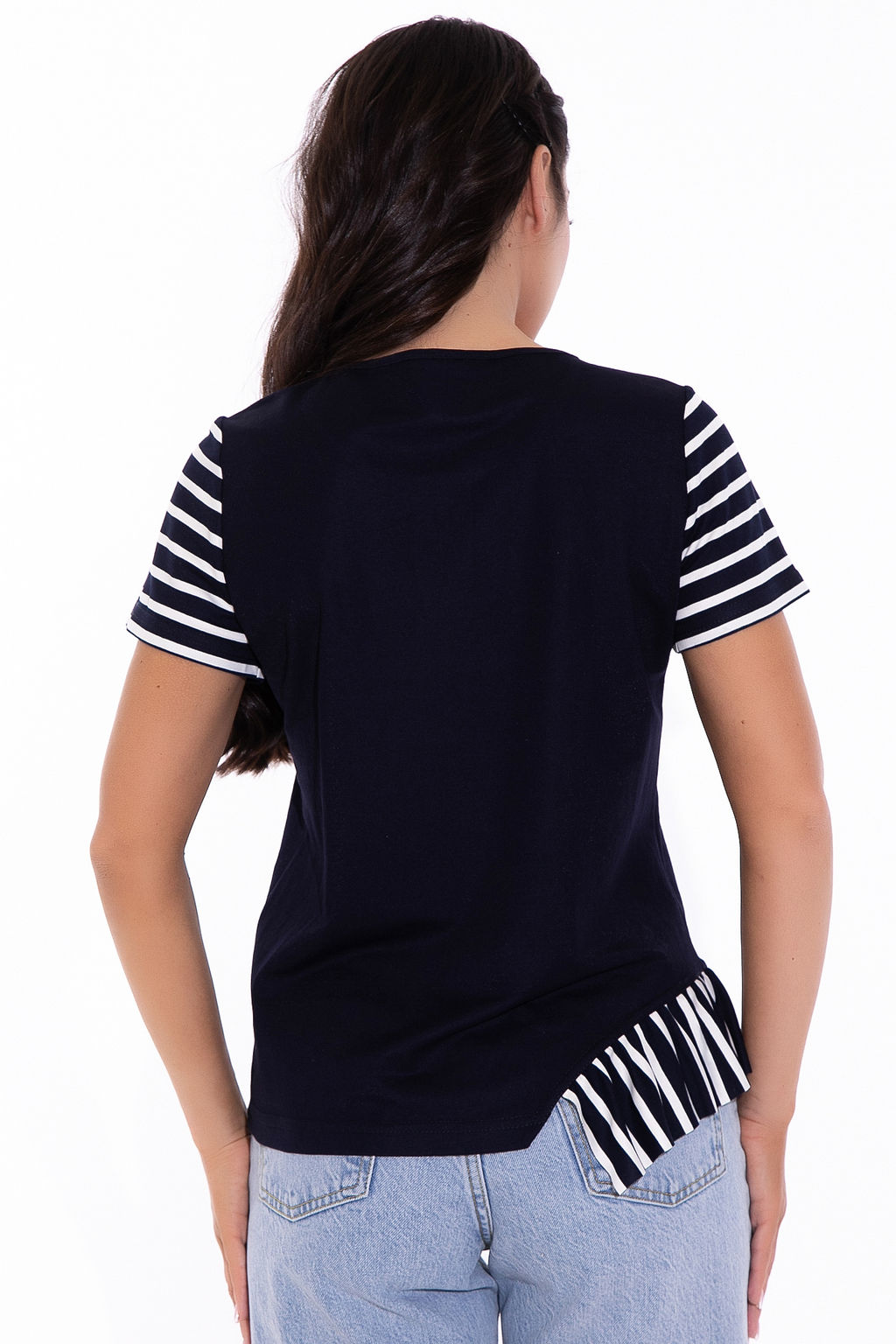 Блузон На своем месте (тёмно-синий) - Эльза фото 6