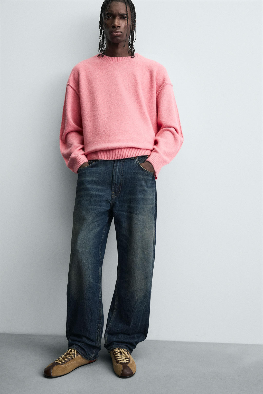 SWEATER WITH TEXTURED REVERSIBLE SEAMS - Zara фото 6