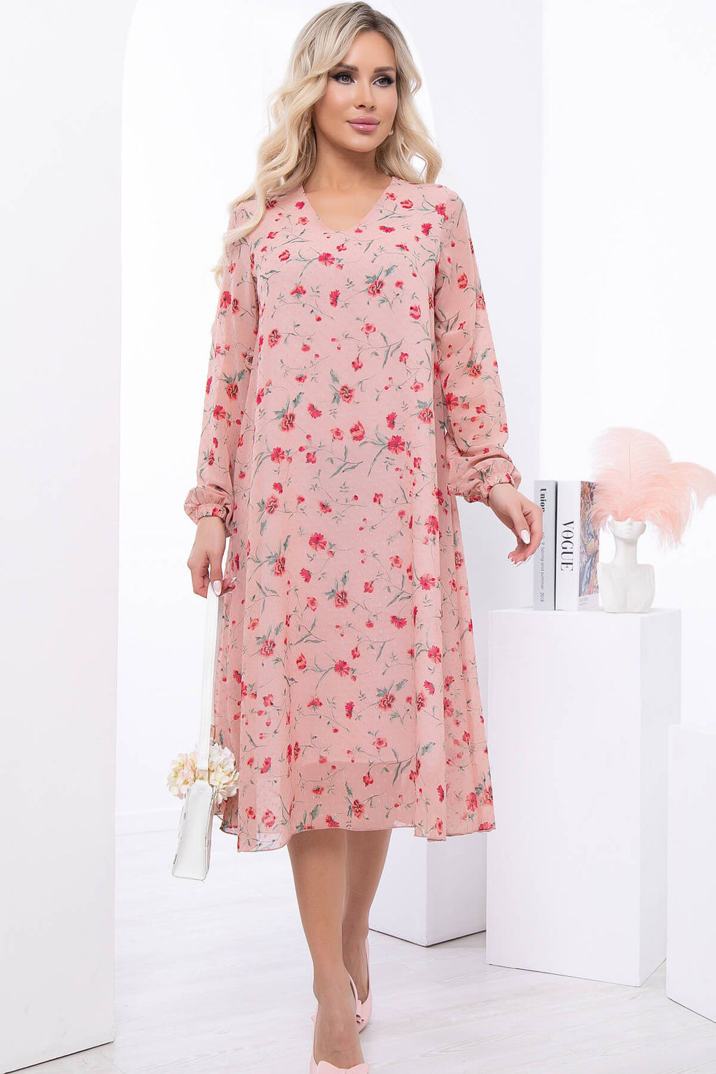 Платье Волшебная история (пудра) НЬЮ П6799 - Lt collection фото 8