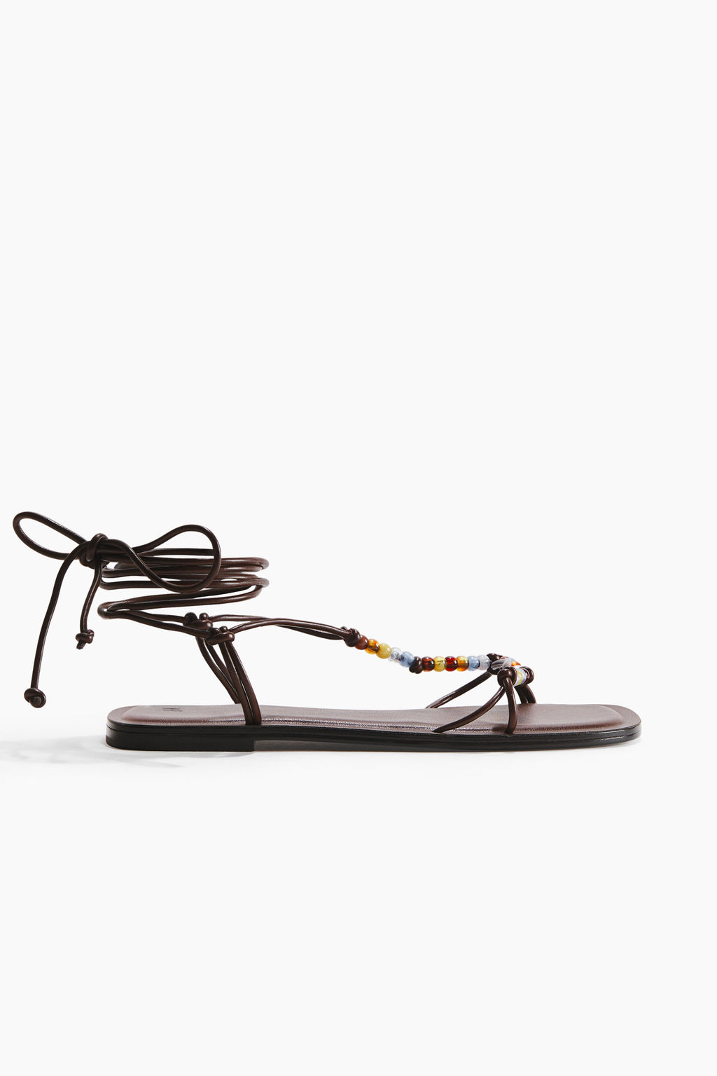 Sandalias de tiras con cuentas