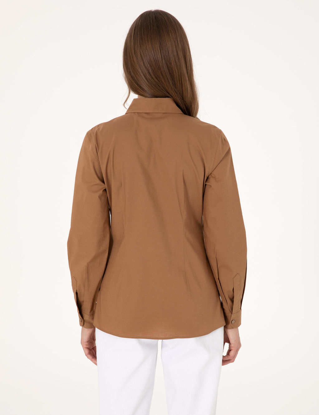Camel Slim Fit Uzun Kollu G_mlek