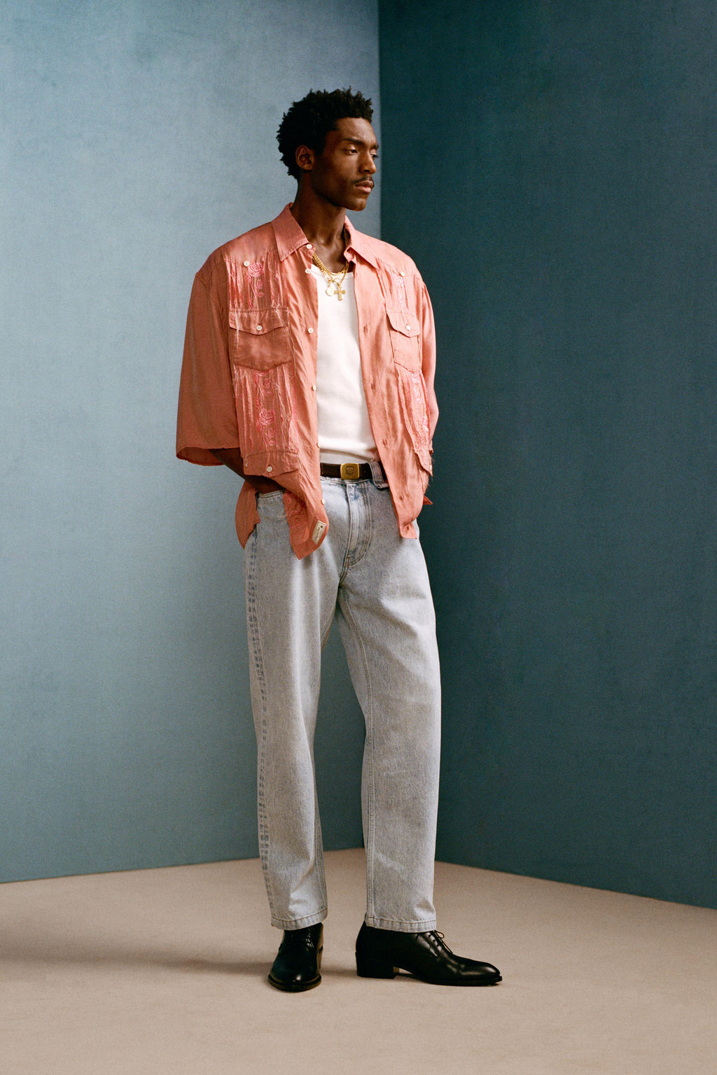 JEANS STRAIGHT FIT WILLY CHAVARRIA X ZARA / Azul claro  фото 6