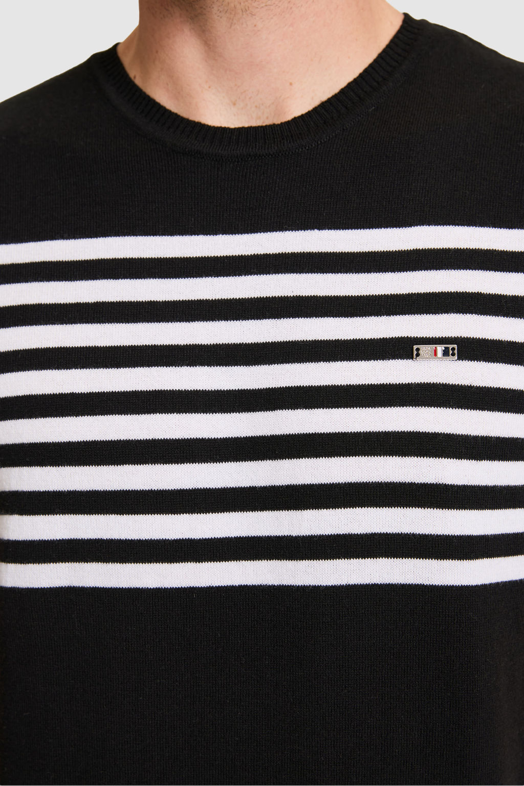 Erkek Slim Fit Bisiklet Yaka Siyah Triko TiЕГrt - U.s. polo assn фото 6