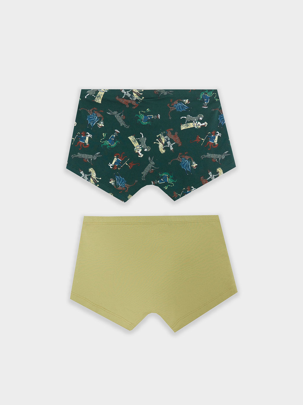 Трусы боксеры мужские с принтом в наборе, 2 шт кедр +средневековые сюжеты на т.зеленом 411216-2 - Mark formelle фото 6