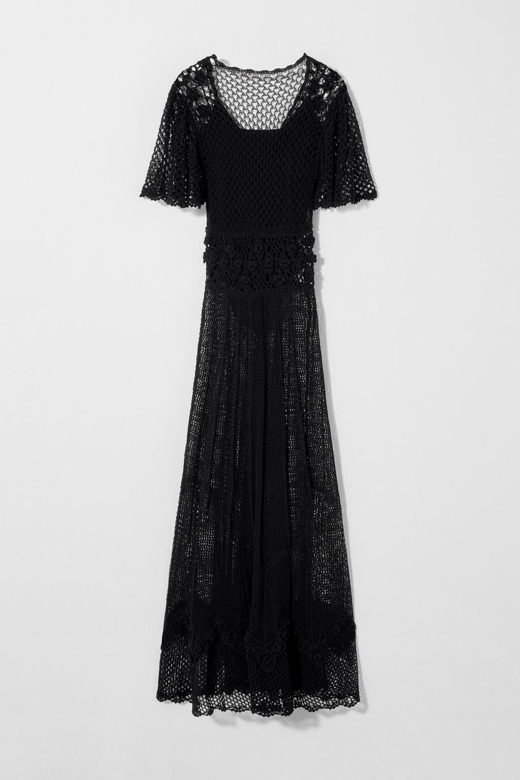 CROCHET KNIT DRESS KATE MOSS X ZARA  фото 3