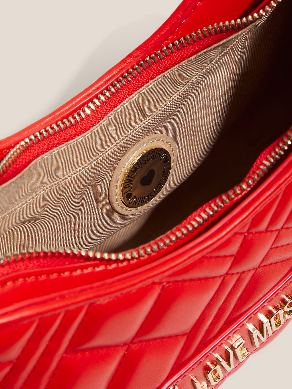 Женская сумка на плечо LOVE MOSCHINO QUILTED BAG Артикул 4625894, красный  фото 4