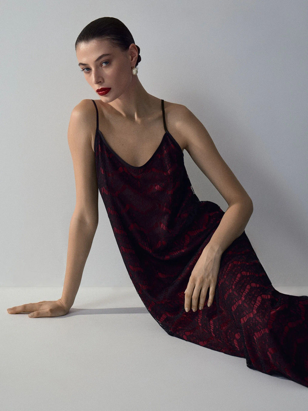 Платье миди из кружева - Emka фото 6