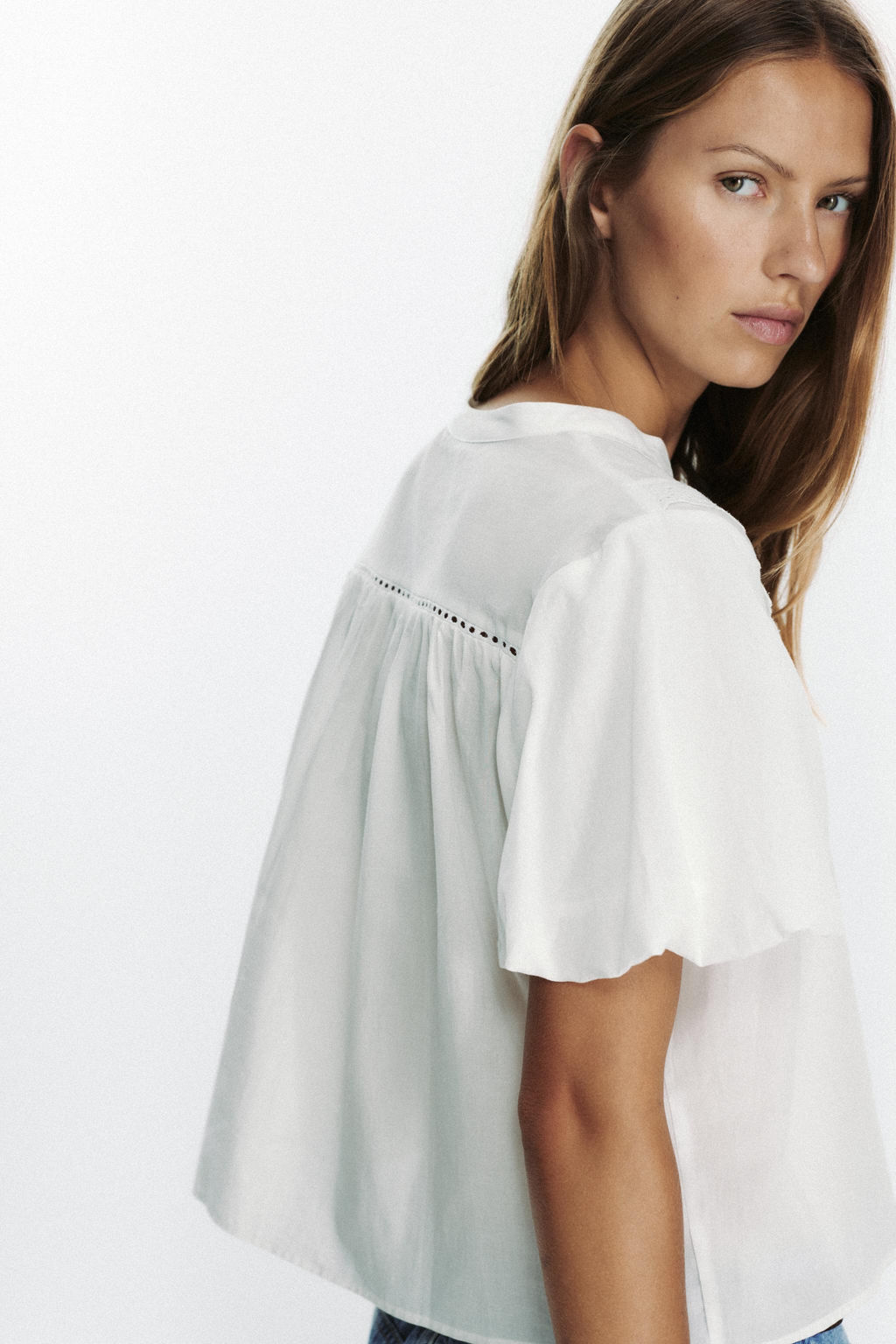 PUFF SLEEVE BLOUSE - Zara фото 6