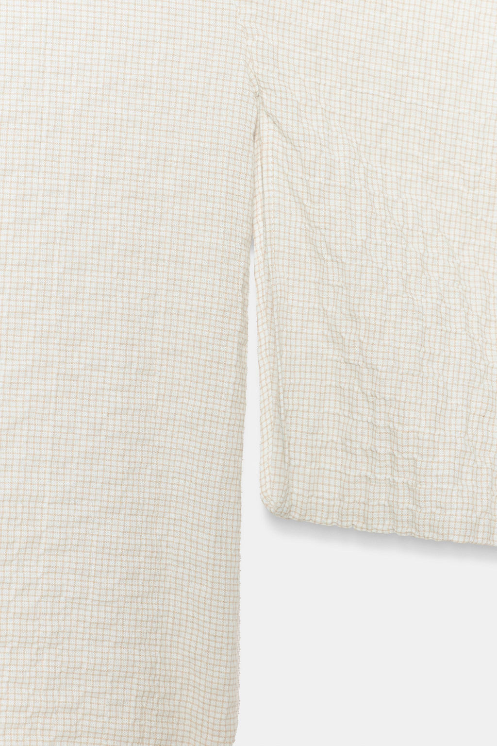CAMISA CUADROS ZW COLLECTION / Beige - Zara фото 7