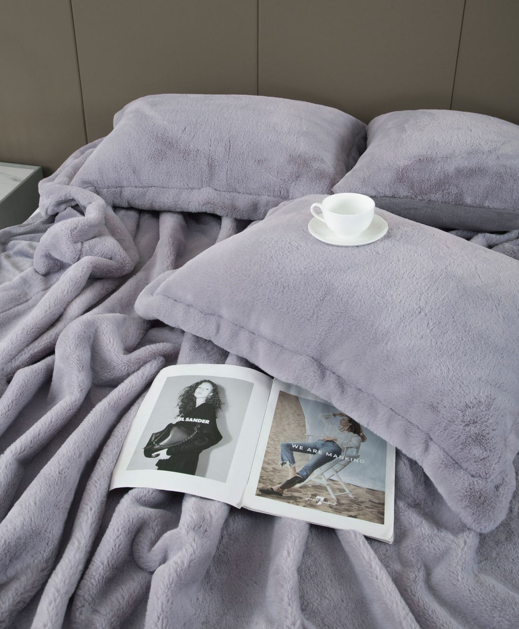 Покрывало декоративное Rabbit (лаванда пепел) 160х220 - Kazanov.a. фото 4