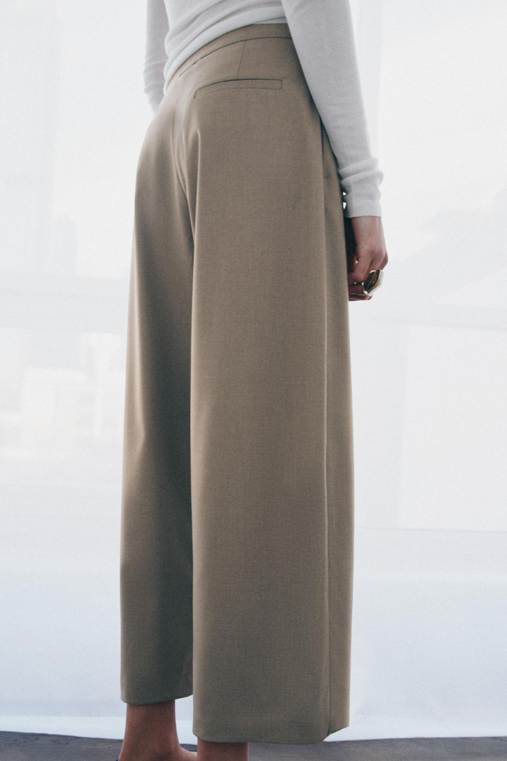 ZW COLLECTION WRAP FRONT TROUSERS - Zara фото 10