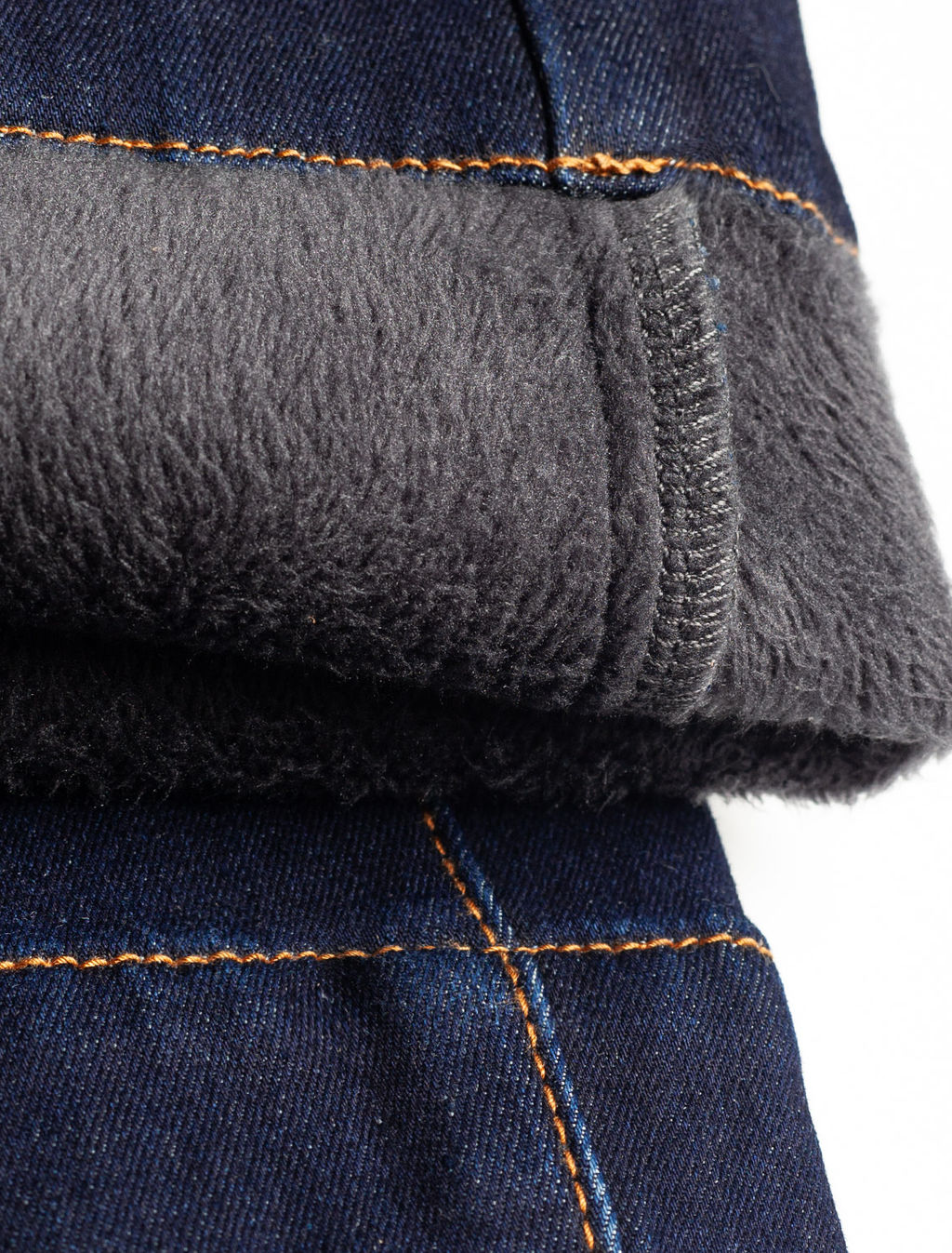 Джинсы-трубы из эластичного денима на флисе - Vilatte фото 7