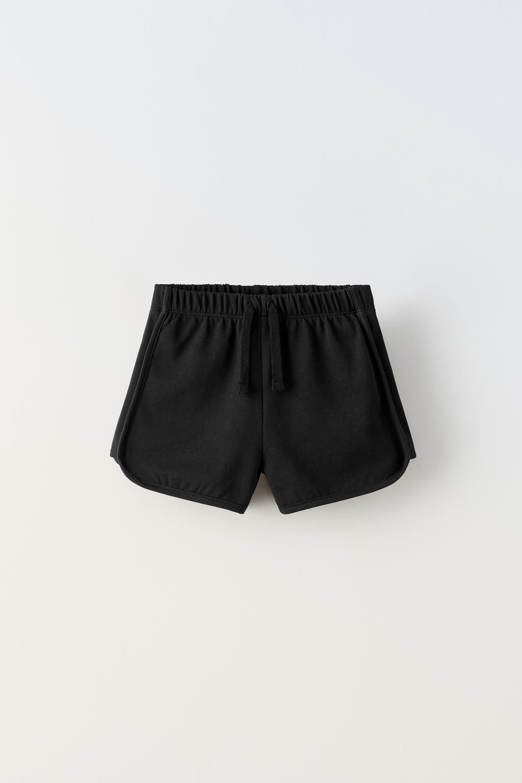 CONTRAST RIBBED BERMUDA SHORTS - Zara фото 3