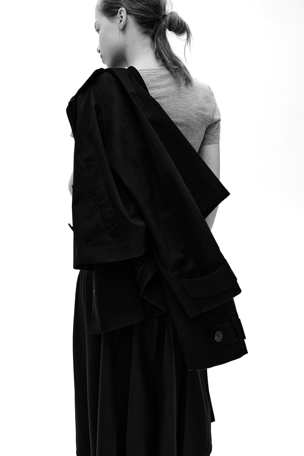 Falda midi tableada con cinturon - H&m фото 4