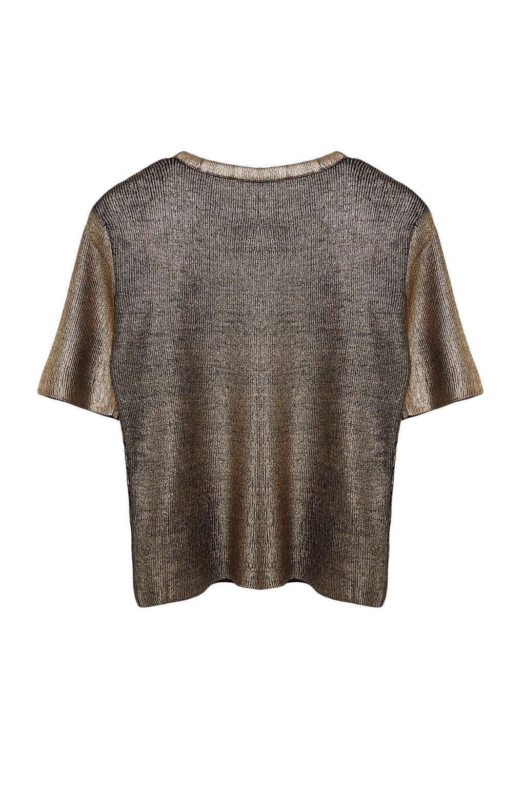 Alt?n Crop Varak Bisiklet YakaTriko Kazak TWOAW25KZ00267 - Trendyolmilla фото 7