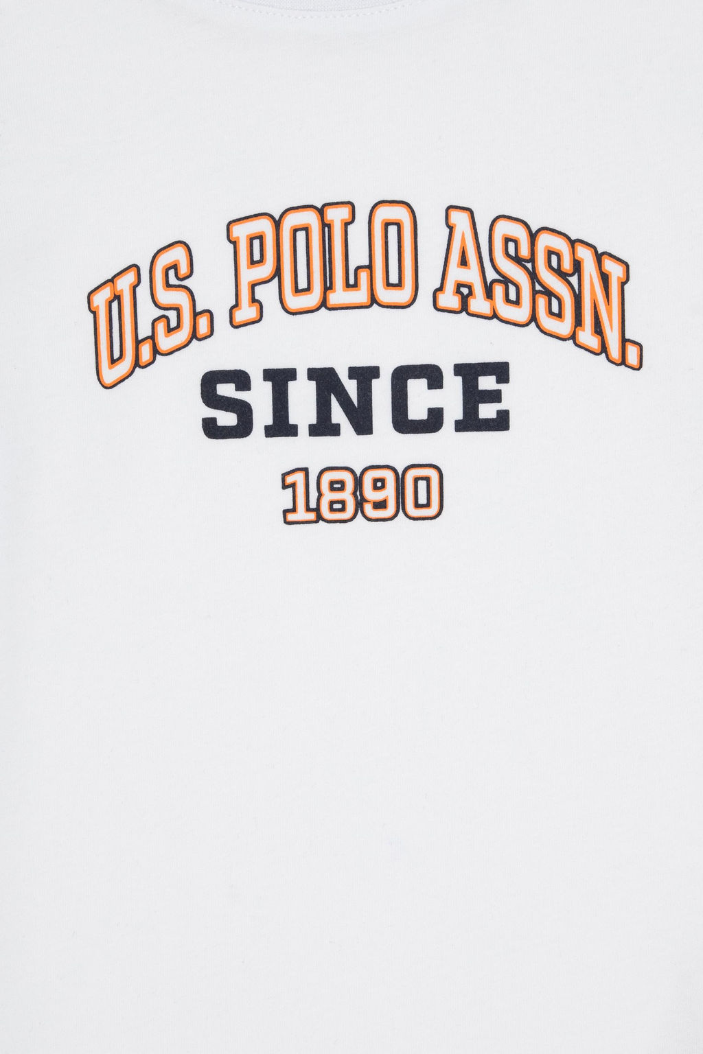 Белая футболка с круглым вырезом для мальчика - U.s. polo assn фото 4