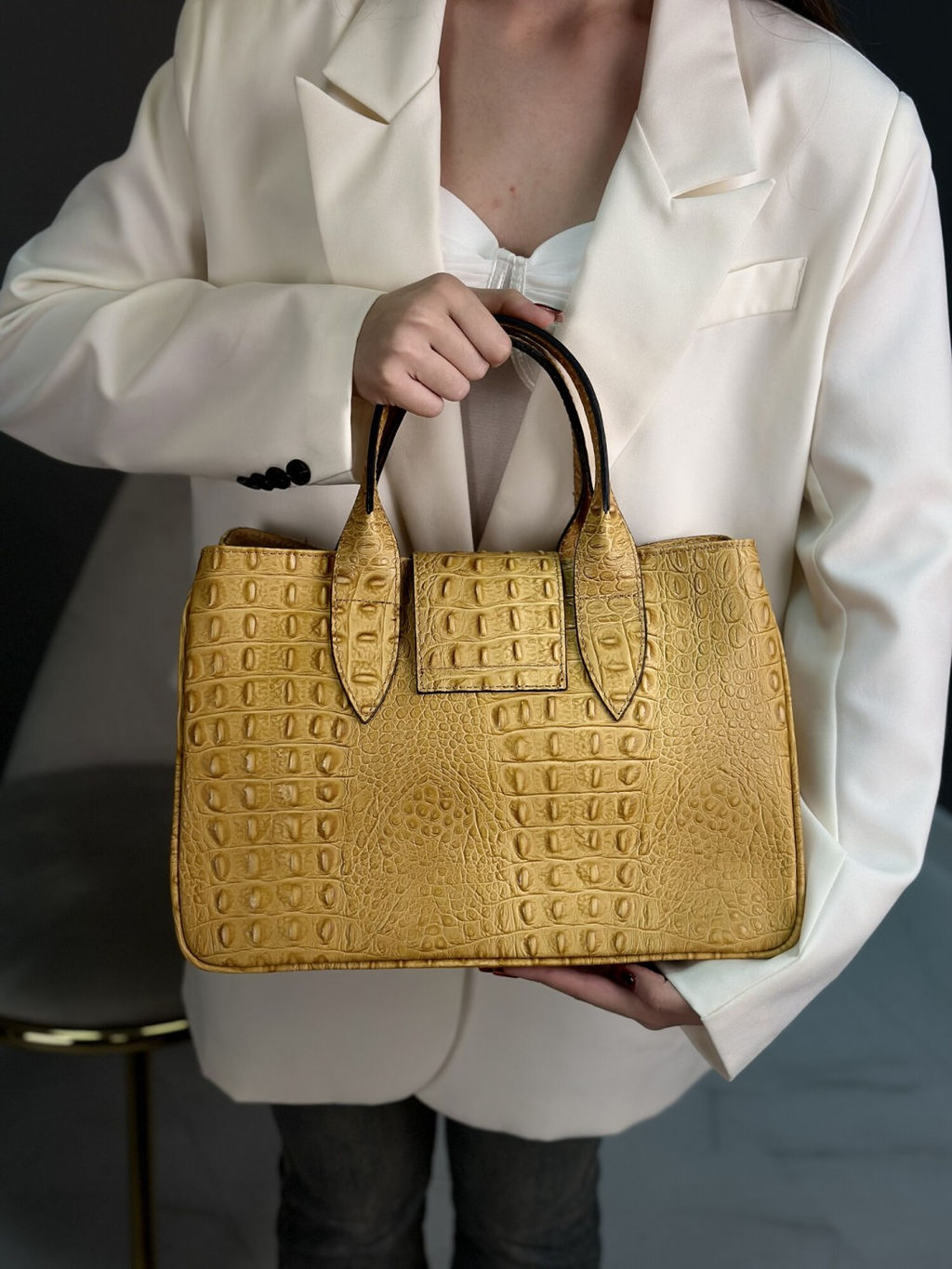 Сумка женская из телячьей кожи