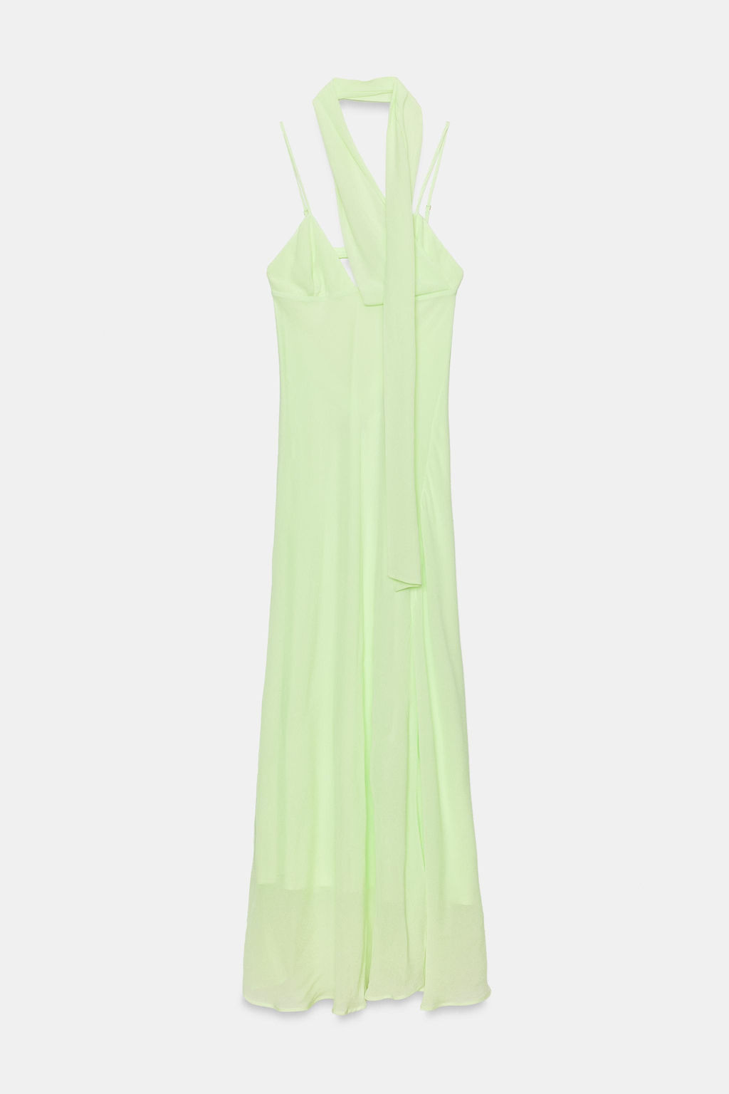 VESTIDO LARGO GEORGETTE TIRANTES FOULARD / Lima - Zara фото 6